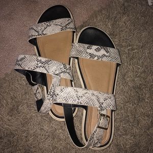 Snakeskin sandals